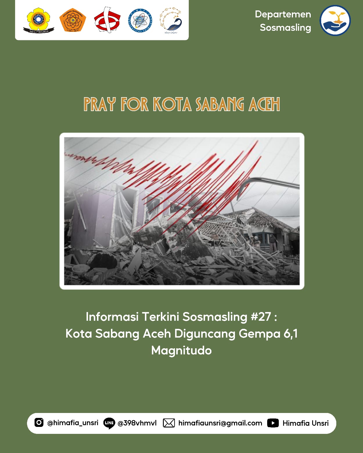 [Informasi Terkini Sosmasling #27: Kota Sabang Aceh Diguncang Gempa 6,1 Magnitudo]